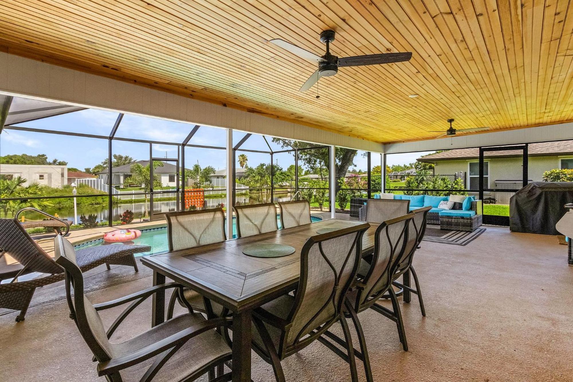 Cozy Retreat, Heated Pool, Water Canal, Bikes,3 Bedroom Кейп Корал Екстериор снимка